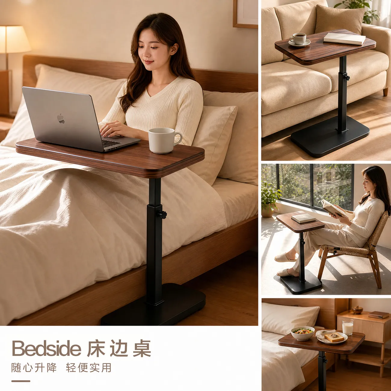 Overbed side table detail image